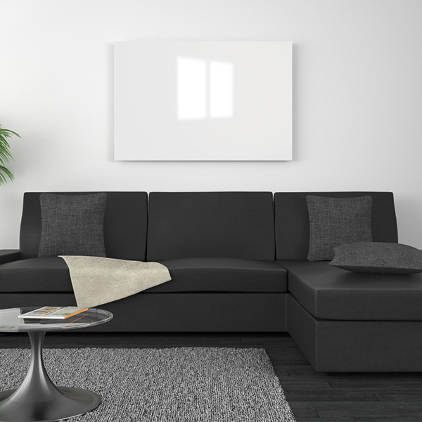 Glasheizung weiß 250 Watt 60x30cm